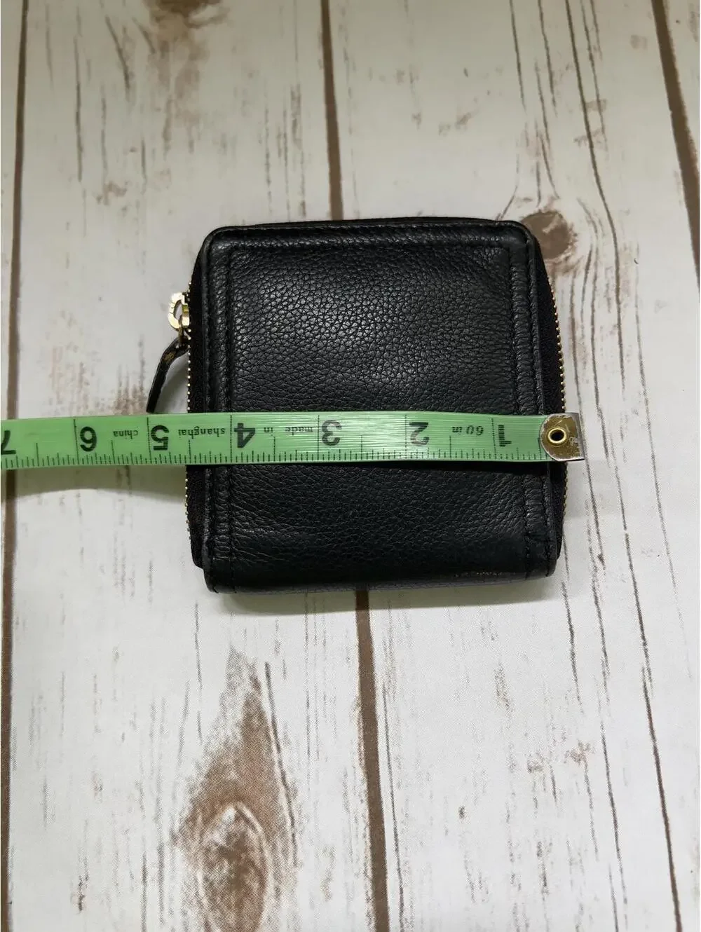 Lodis Black Pebbled Leather Compact‎ Wallet